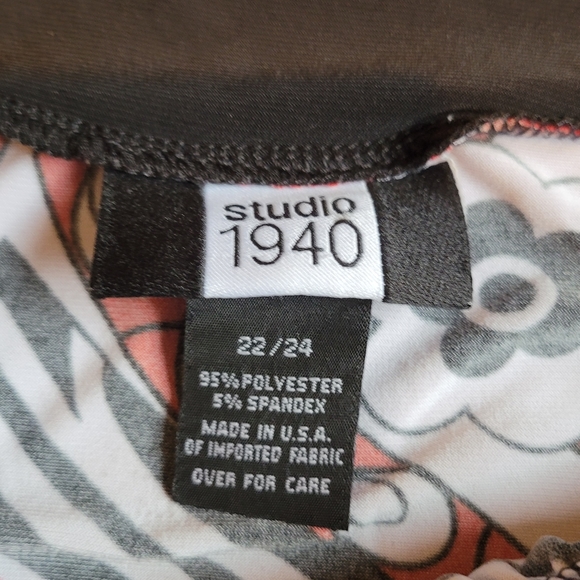 Studio 1940 Plus Size Sleeveless Blouse 22 24 - Picture 4 of 4